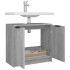 Armario de baño madera contrachapada gris Sonoma