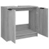 Armario de baño madera contrachapada gris Sonoma