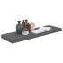 Estante flotante de pared 4 uds MDF gris brillo 80x23,5x3,8