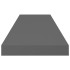 Estante flotante de pared 4 uds MDF gris brillo 80x23,5x3,8