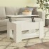 Mesa de centro madera de ingeniería blanco 79x49x41