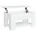 Mesa de centro madera de ingeniería blanco 79x49x41