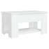 Mesa de centro madera de ingeniería blanco 79x49x41