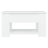 Mesa de centro madera de ingeniería blanco 79x49x41