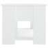 Mesa de centro madera de ingeniería blanco 79x49x41