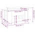 Mesa de centro madera de ingeniería blanco 79x49x41