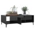 Mesa de centro madera contrachapada negro brillo