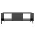 Mesa de centro madera contrachapada negro brillo