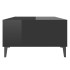 Mesa de centro madera contrachapada negro brillo