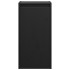 Armarios de pared 2 uds madera maciza de pino negro 30x30x60