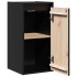 Armarios de pared 2 uds madera maciza de pino negro 30x30x60