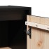 Armarios de pared 2 uds madera maciza de pino negro 30x30x60