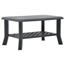 Mesa de centro de plástico gris antracita 90x60x46