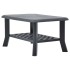 Mesa de centro de plástico gris antracita 90x60x46
