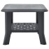 Mesa de centro de plástico gris antracita 90x60x46
