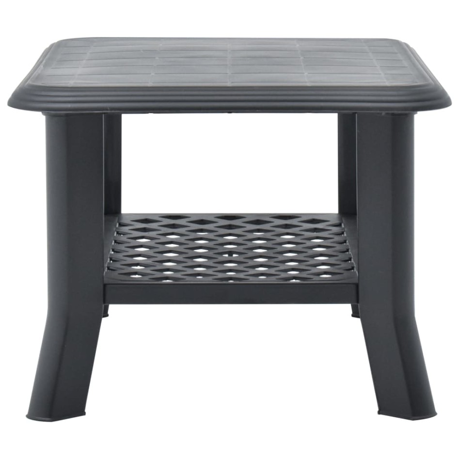 Mesa de centro de plástico gris antracita 90x60x46