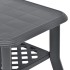 Mesa de centro de plástico gris antracita 90x60x46