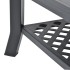 Mesa de centro de plástico gris antracita 90x60x46