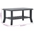Mesa de centro de plástico gris antracita 90x60x46