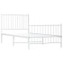 Estructura cama sin colchón con estribo metal blanco 90x190