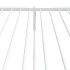 Estructura cama sin colchón con estribo metal blanco 90x190
