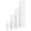 Arriates de gaviones 4 unidades hierro 30x30x50/100/150/200 cm