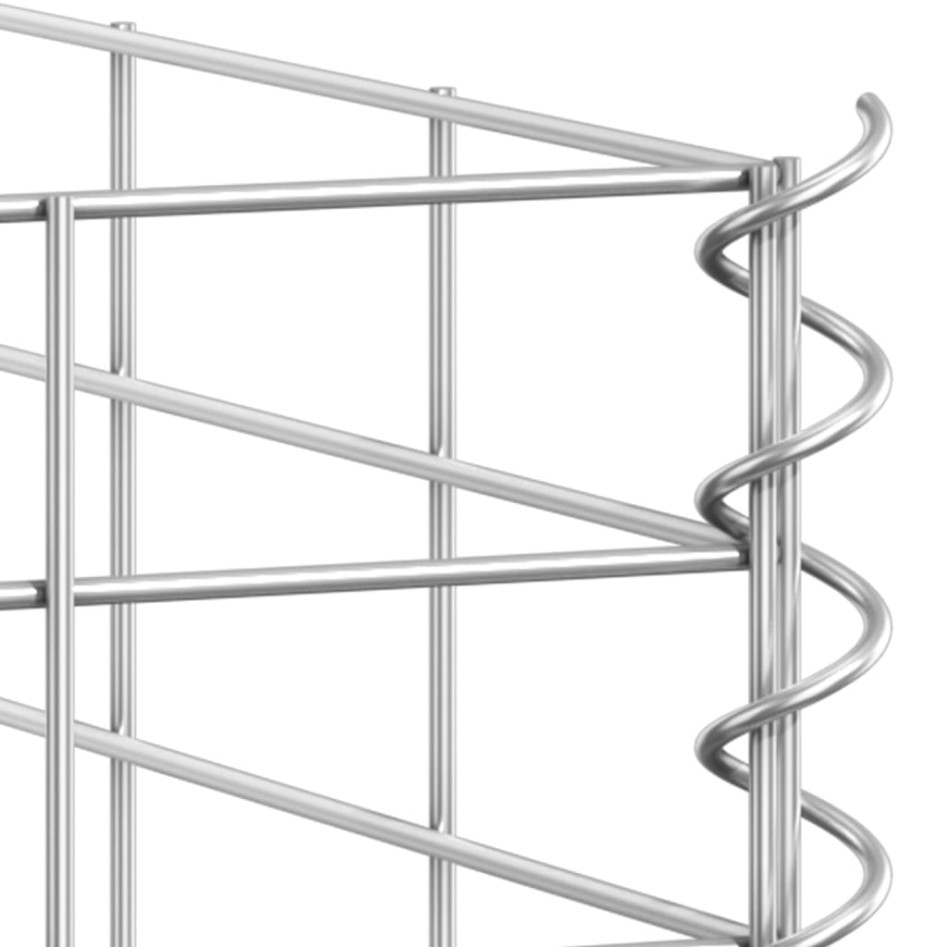 Arriates de gaviones 4 unidades hierro 30x30x50/100/150/200