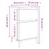 Mesitas de noche 2 uds color roble ahumado 40x35x70