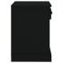 Mesitas de noche 2 unidades negro 43x36x50
