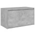 Banco de pasillo madera de ingeniería gris hormigón 80x40x45