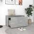 Banco de pasillo madera de ingeniería gris hormigón 80x40x45