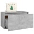Banco de pasillo madera de ingeniería gris hormigón 80x40x45