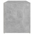 Banco de pasillo madera de ingeniería gris hormigón 80x40x45