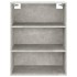 Armario colgante de pared gris hormigón 69,5x32,5x90