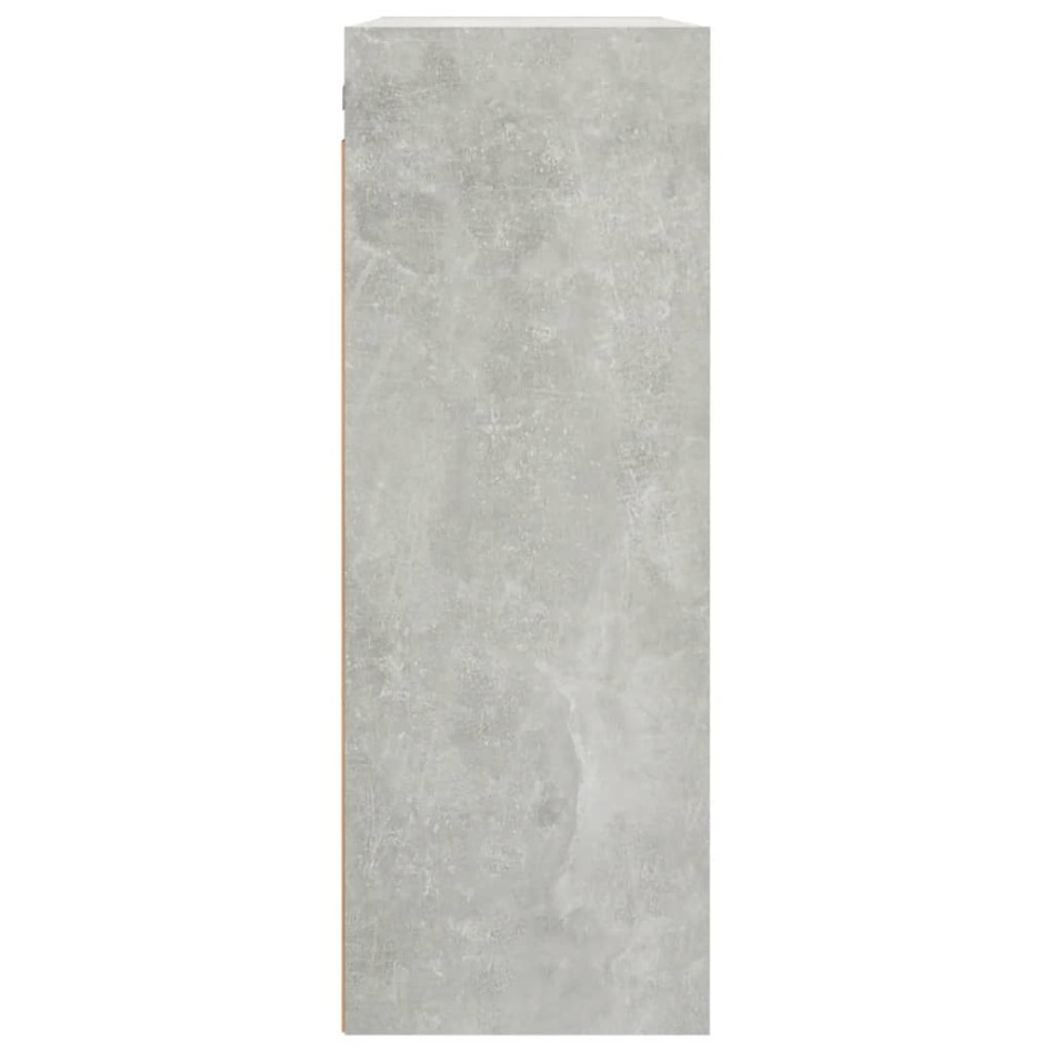 Armario colgante de pared gris hormigón 69,5x32,5x90