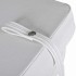 Asiento de barco respaldo plegable cojín azul blanco