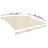 Toldo de lona blanco crema 500x300