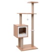 Rascador para gatos con alfombra rascadora de sisal 123 cm