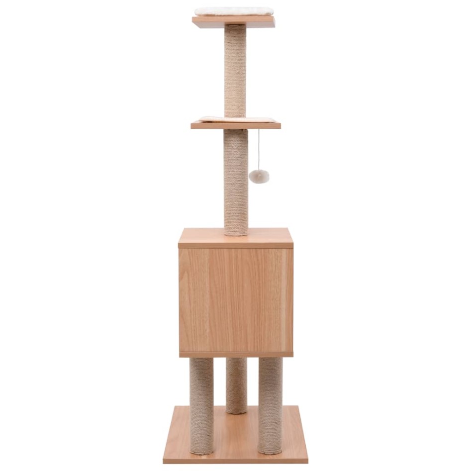 Rascador para gatos con alfombra rascadora de sisal 123