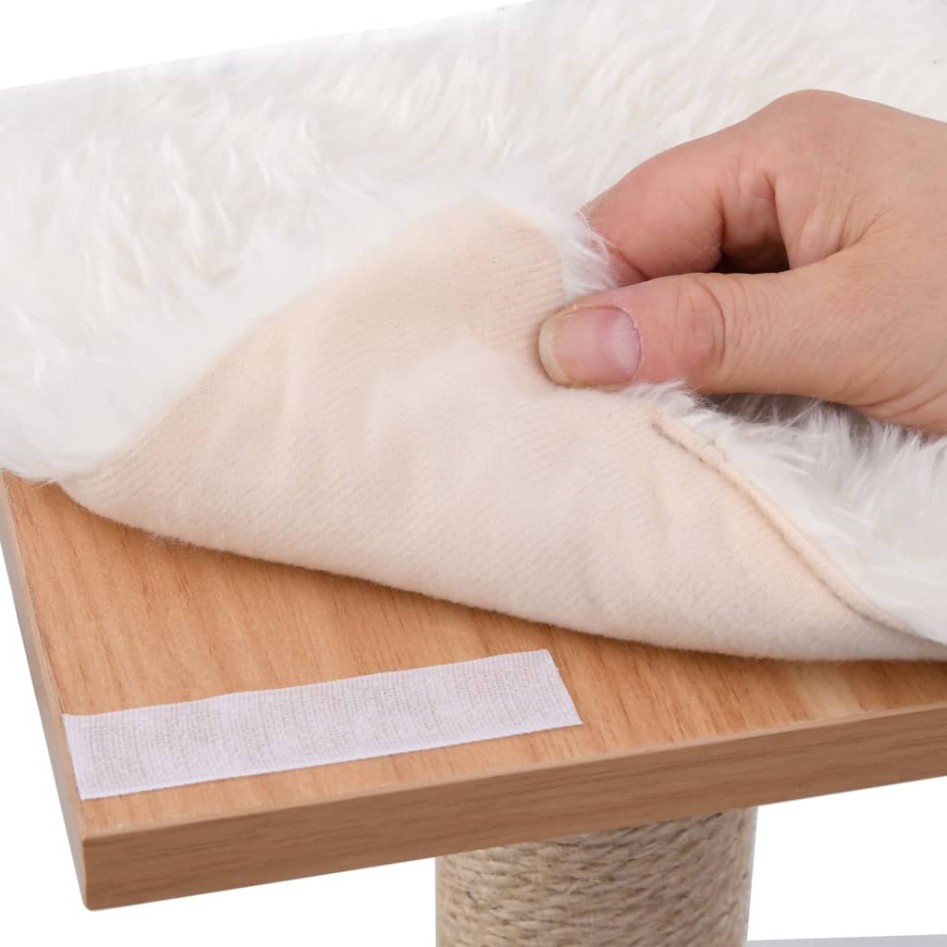 Rascador para gatos con alfombra rascadora de sisal 123