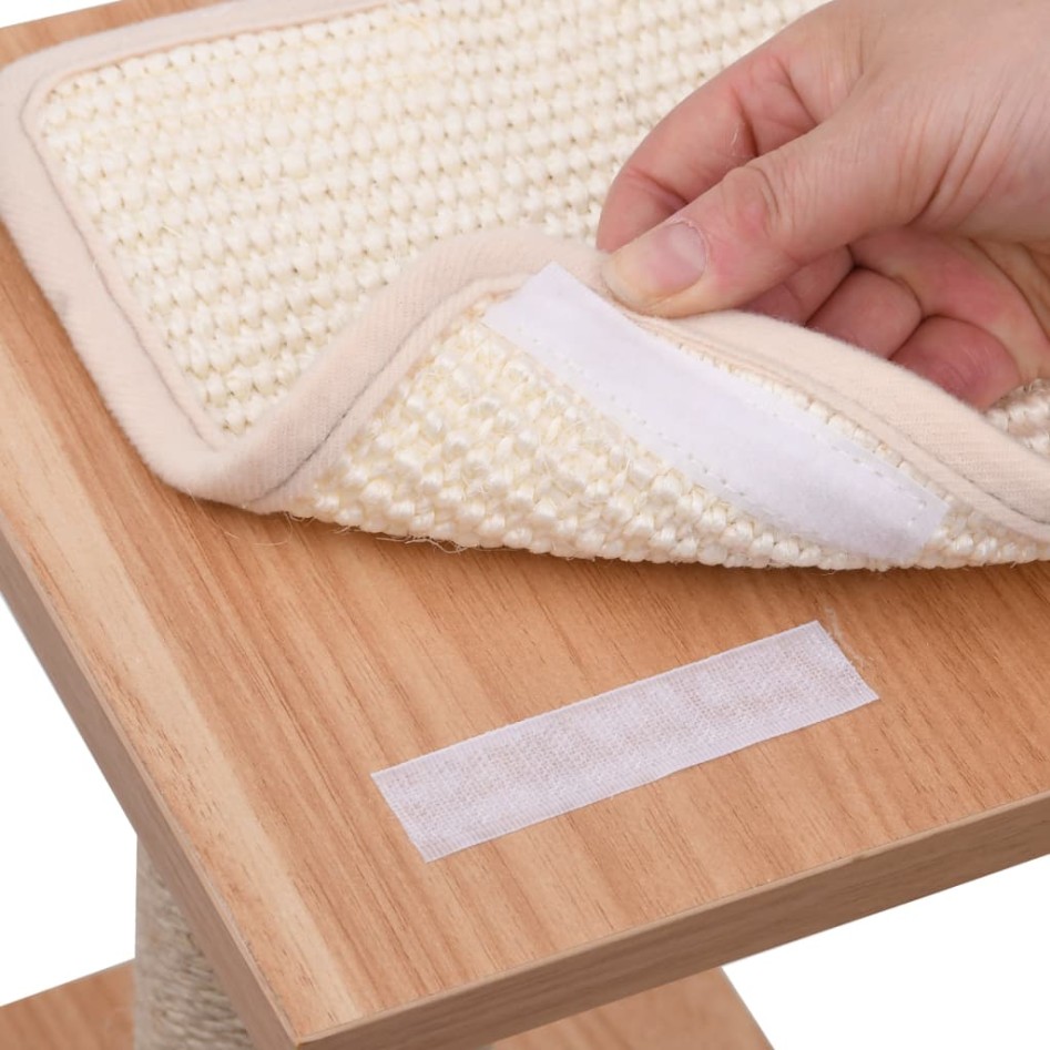 Rascador para gatos con alfombra rascadora de sisal 123