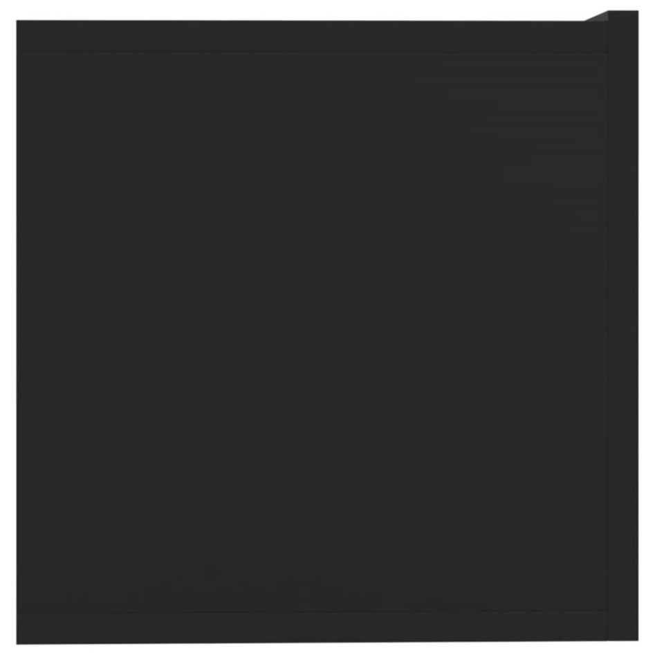 Muebles para TV 2 uds madera contrachapada negro 80x30x30