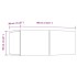 Muebles para TV 2 uds madera contrachapada negro 80x30x30