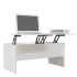 Mesa de centro madera contrachapada blanco 102x50,5x46,5