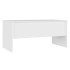 Mesa de centro madera contrachapada blanco 102x50,5x46,5