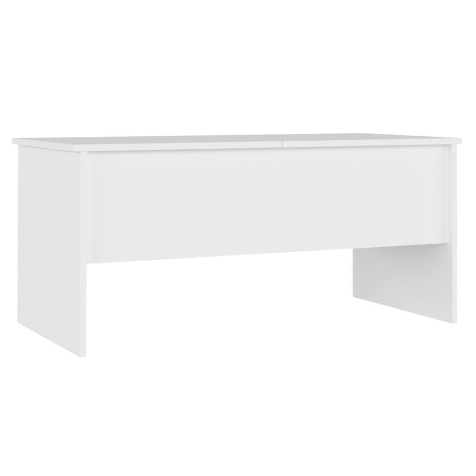 Mesa de centro madera contrachapada blanco 102x50,5x46,5