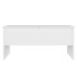 Mesa de centro madera contrachapada blanco 102x50,5x46,5