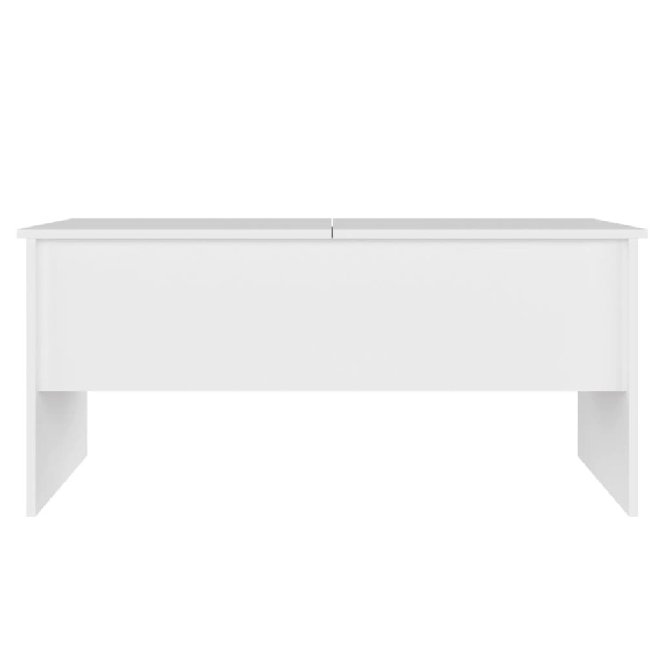 Mesa de centro madera contrachapada blanco 102x50,5x46,5