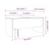 Mesa de centro madera contrachapada blanco 102x50,5x46,5