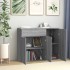 Aparador de madera contrachapada gris Sonoma 88x30x70